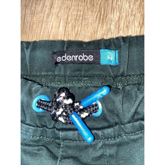 Edenrobe Cargo Pants Boy's 6Y Green  Jogger Pull On Drawstring See Pics - Picture 4 of 9